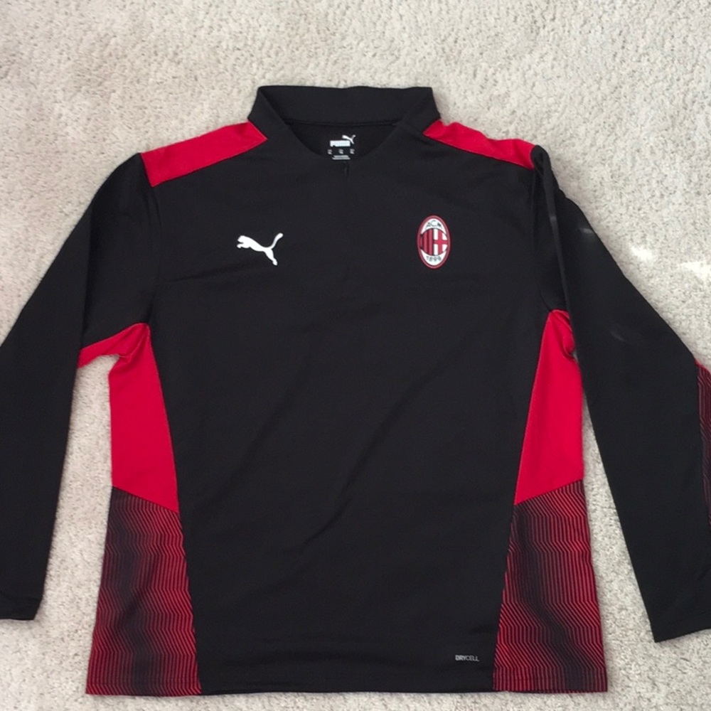 Puma AC Milan DryCell 1/4 Zip Performance Pullover